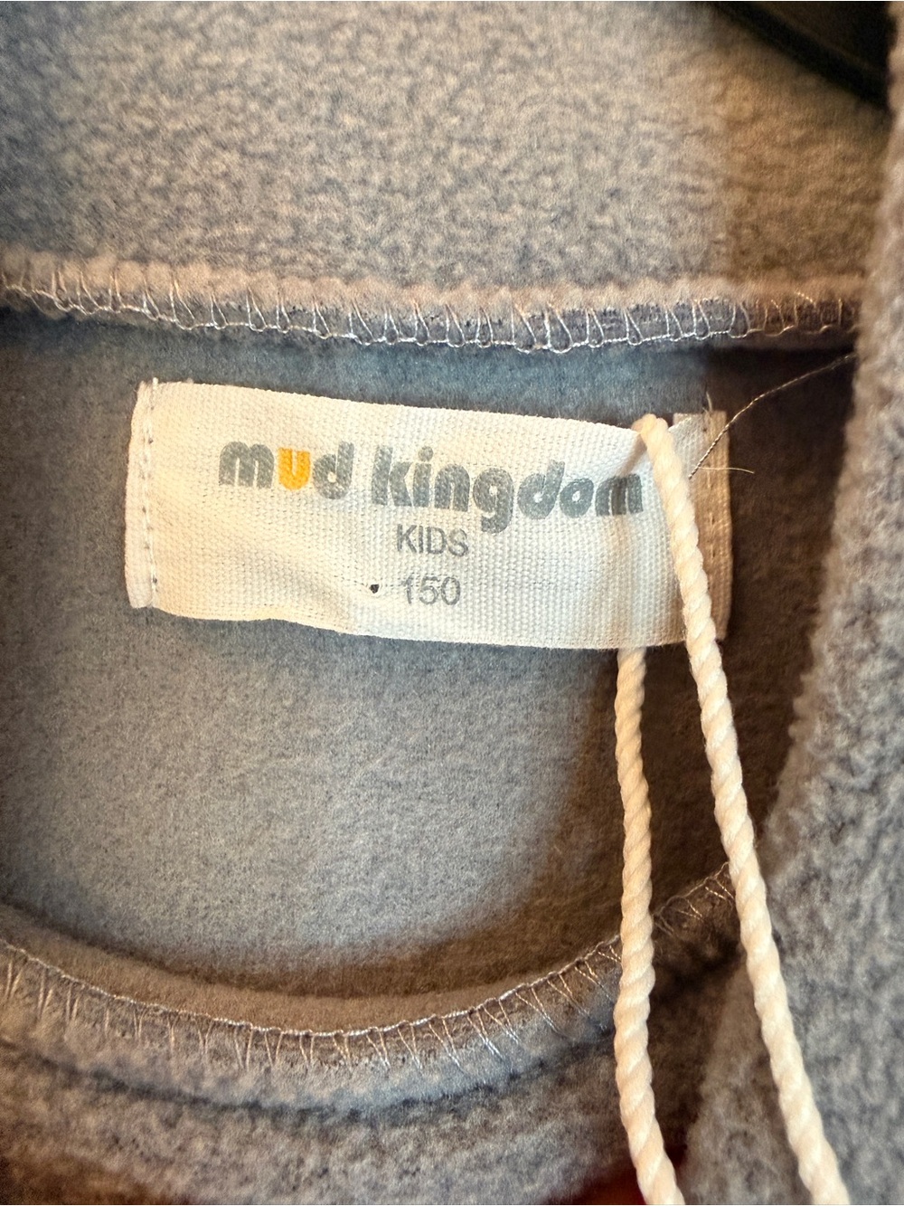 NWT Mud Kingdom Kids Blue/Gray Fleece Mock Neck Pullover Sweater Size 150 (US 1 - Picture 4 of 6